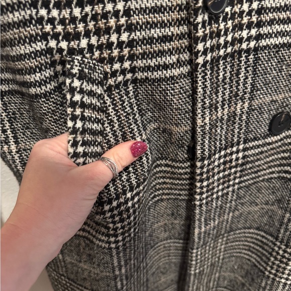 Black and White Peacoat - Picture 5 of 9